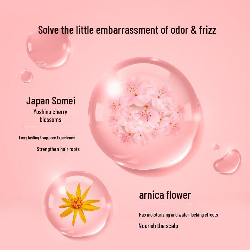 Pangpai Feuchtigkeitsspendendes Kirschblüten-Haarpflege-Set