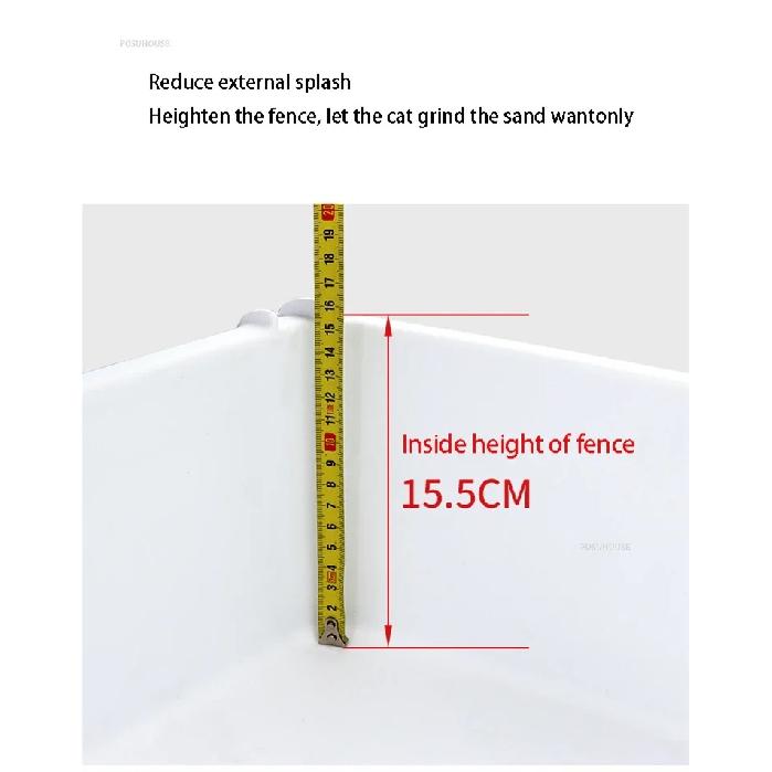Semi-automatic Cat Litter Box Drawer Type Splash-proof Enclosed Tray Deodorizing Training Sandbox Pets Supplies Auto Cleaning