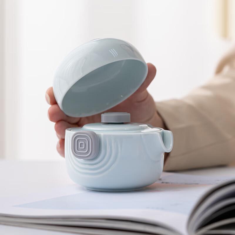 Minimalist Ceramic Portable Travel Tea Set