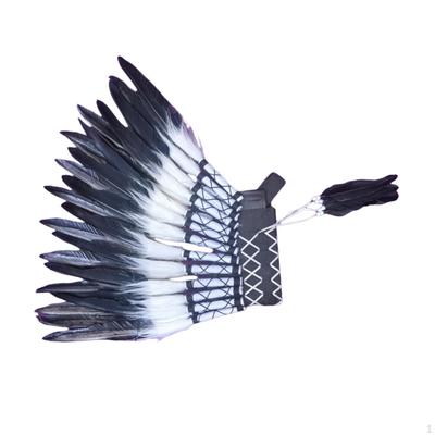 American Chief Indian Native Hat Artificial Feather Headdress Headband for Party