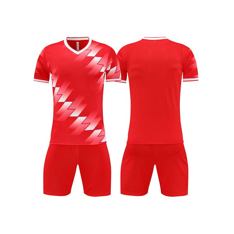 Short-sleeved Football Jersey Set Spot Printing Number Light Board Football Training Jersey Team Summer Game Jersey