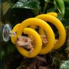 Reptile Spiral Climbing Branch Toy with Suction Cups Snake Climbing Rings Spiral Rings Climbing Toys Habitat Decoration Accessor