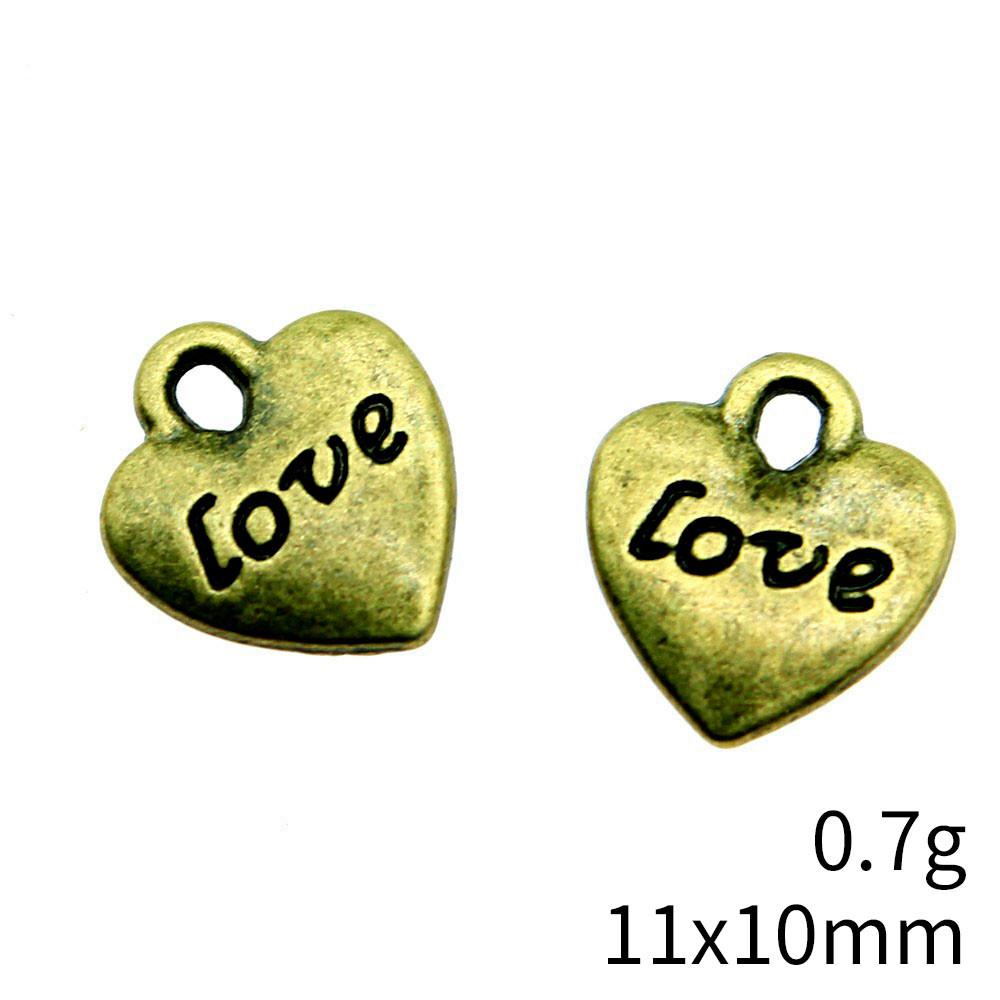 

Шарм на День святого Валентина Подвески-сердечки с надписью Любовь Шармы для лучших друзей Кулон Принадлежности для рукоделия Подвески для творчества A34-10pcs-11x10mm