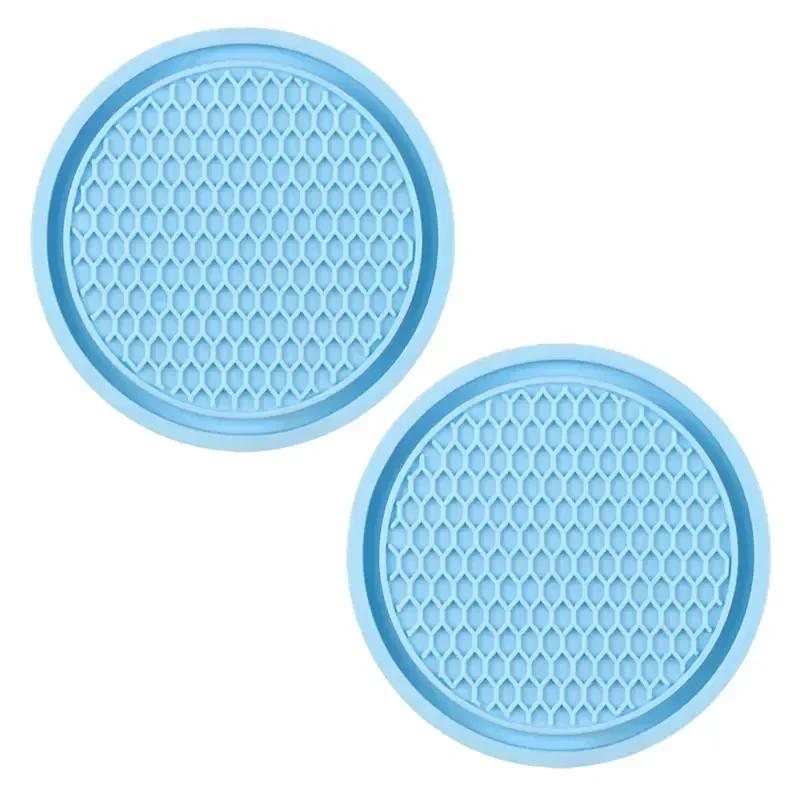 Car Water Cup Pad Holders Non-slip Diamond Rhinestone Rubber Mat for Bottle Holder Coaster Auto Interior Anti-skid Cup Holders