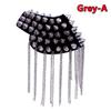 2PCS Jacket Vintage Brooch Accessories Club Tassel Chain Epaulette Rivet Shoulder Badges Pin Style Fashion Evening Party Decors