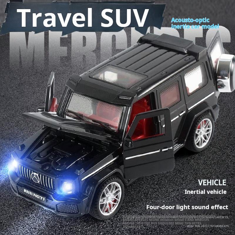 1/32 Scale Simulation BENZ G Plastic Car Toy Car Model Luminous Inertia Toy Die Casting Car Model Children Toy New Year Gift