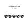 For VW Polo Golf MK6 MK7 MK7.5 CC Scirocco Arteon Touareg Taigo 14MM Car WE37 Remote Key Badge Emblem Metal Logo Stickers Tire Valve
