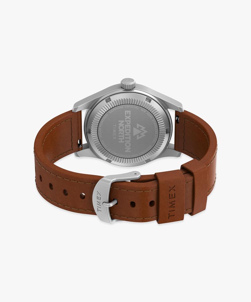Taimaegseu Expedition Field Watch Solar-Powered Leather Watch 36Mm