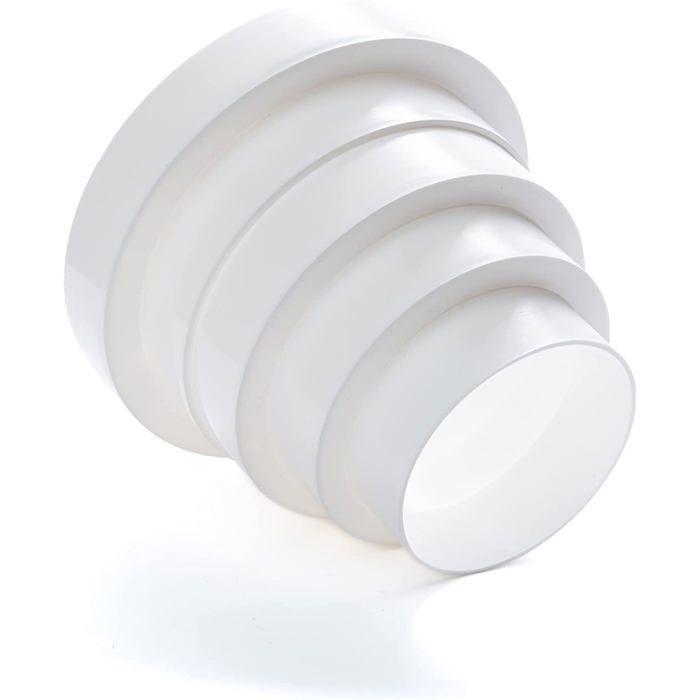 Raccord D'angle - Lirast - Equerre De Fixation - Plastique - Compatible Avec Tubes 80-150 Mm - Montage Facile