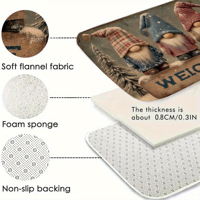 VIKAMA Cartoon Carpet Three Little Dwarfs Floor Mat Doormat Welcome Mat Soft Rug For Bedroom Carpet For Live Room Bathroom Mat