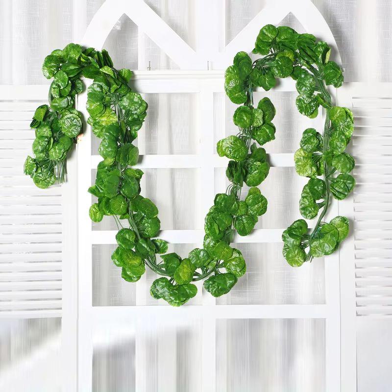 Artificial Hanging Plants Vine Leaves Green Festival Garland Outdoor Home Room Wedding Party Scrapbook Diy Garden Box Decoration