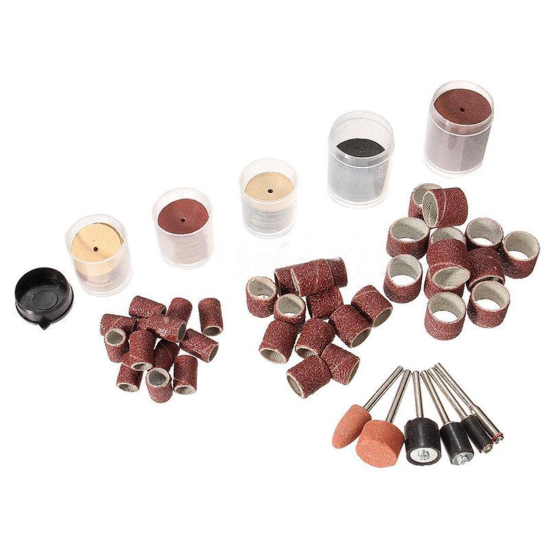 206pcs Rotary Tool Accessory Kit Sanding Bands Power Drill Multi Polishing Tool