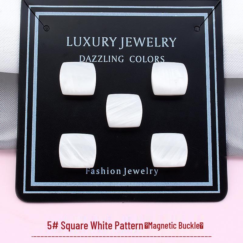 Women's Invisible Magnetic Button Seamless Decorative Collar Accessory