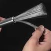 Long Handle Stainless Steel Pan Brush, Strong Decontamination Kitchen Cleaning Tool for Bowl, Plate, Sink & Stove Top