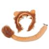 Brown Outfits Women Furry Ear Headpiece Carnival Ear Headband Lion Cosplay Costume