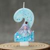 Princess Frozen Birthday Candles 0-9 Number Glitter Cake Candle Kids Girls Birthday Party Cake Topper Decoration Supplies