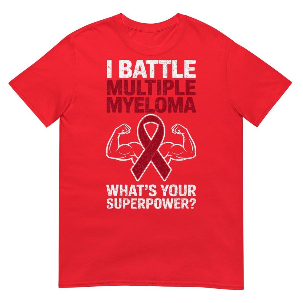 I Battle Multiple Myeloma Cancer Awareness Warrior Fighter TShirt S