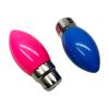 2W Candle Shape Light Bulb E27 Screw Base Lamp B22 110V/220V Colorful Atmosphere Lamp for Party Birthday Dating Decoration