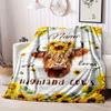 Sunflower Yak Customize Your Name Blanket Warm Comfortable And Soft Blankets Are Suitable For Home Lunch Break Blanket Office Sofa Sofa Gift To