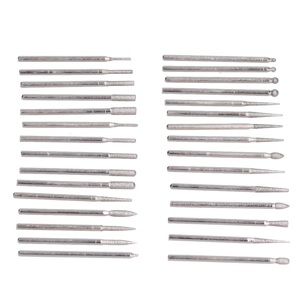 30Pcs Grinding Head Bit Emery Grinder Burr File Tool Set Kit for Polishing Carving