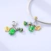 Original Copper Charms Bead Inlaid Zirconium Love Heart Butterfly Pendants Fit Bangle Bracelet Diy Jewelry Marking