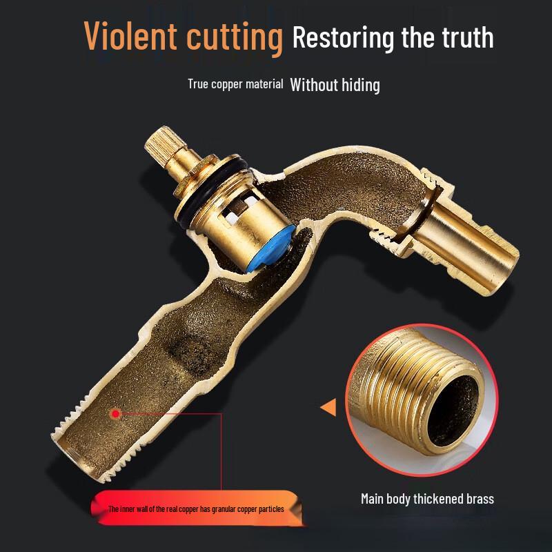 Jing Zhou Yuan 304 Stainless Steel Washing Machine Faucet