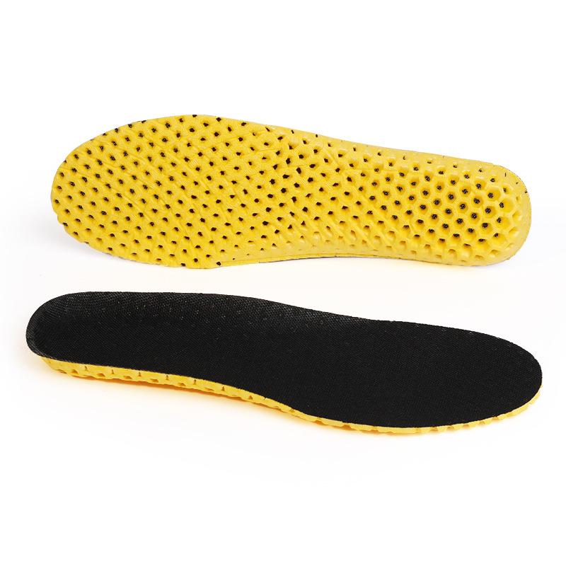 Unisex High-Elastic Breathable Sports Insoles: Sweat-Absorbing, Deodorizing, Thickened Shock Absorption for Military Training & Basketball