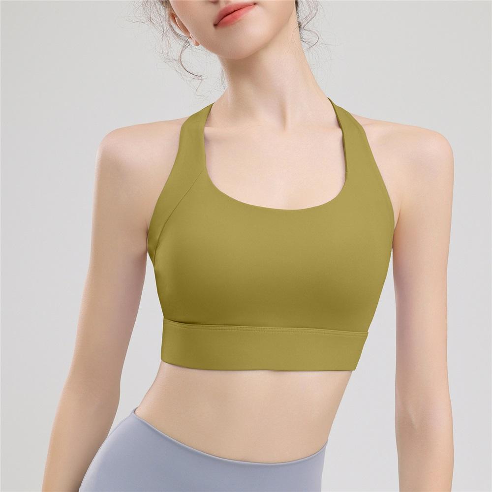 Advanced Professional Training Clothes, Running Sports Underwear, Yoga, Outdoor Cycling, Sweat Absorbing, Breathable Integrated Simple Bra