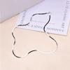 925 Sterling Silver Snake Bone Necklace: Unisex Hip Hop Flat Blade Clavicle Chain
