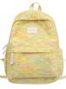 Soft Plush Girls School Backpack With Material And Letter Pattern For Middle School Students