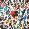56-Piece Year of the Horse Watercolor Stickers: Chinese Style for Notebooks, Phones & DIY Journals
