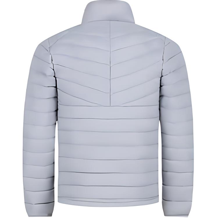 Asics Outdoor Casual Sports Solid Color Zipper Stand Collar Long Sleeve Down Jacket Men Jackets Gray 2031E442-020