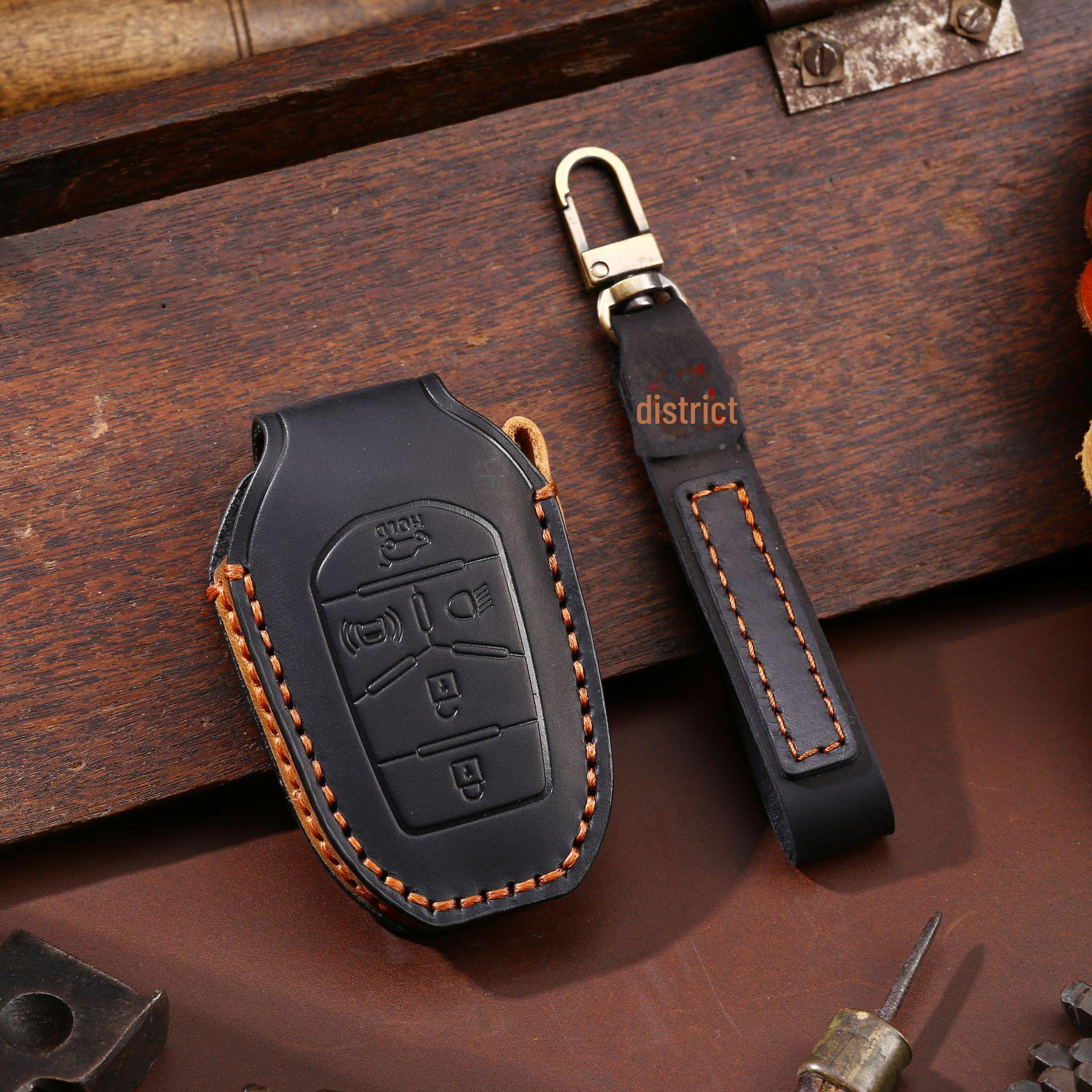 

Korean Hot-Selling Handmade Leather Key Cover for Ssangyong Motors чёрный