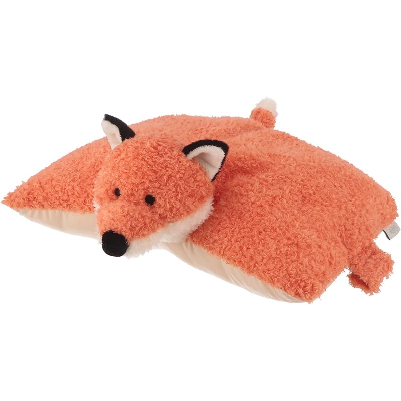 Fuji Boeki Plush Toy That Can Also Be Used As a Portable Nap 30cm Wide X 28cm Deep X 11cm Includes Pocket for Heating and Ice Fox Colta 41707 Pillow,