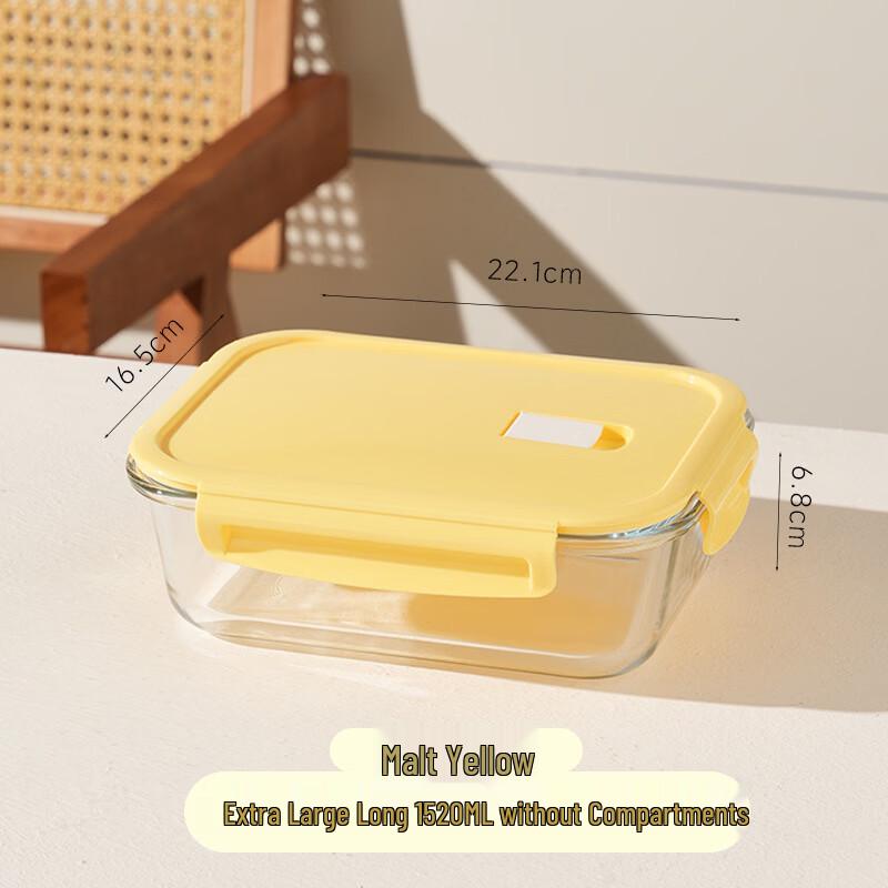 BOLIDOMI Microwave-Safe Glass Food Storage Container