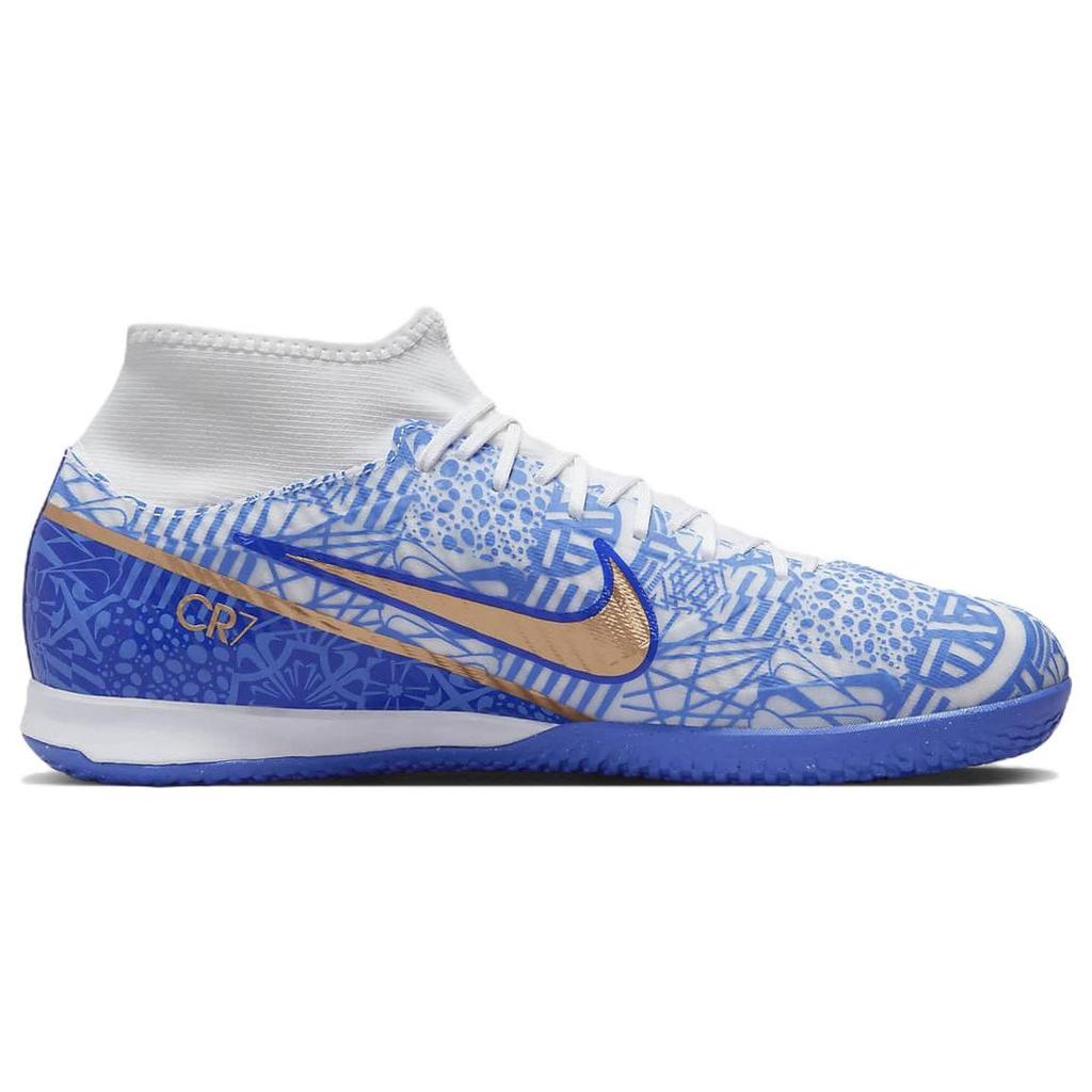 Nike Zoom Mercurial Superfly 9 Academy CR7 Rund Tå Snøring IC/IN Innendørs Sklisikker Lettvekt Støtabsorberende Fotballsko Herre sneaker DQ5312-182