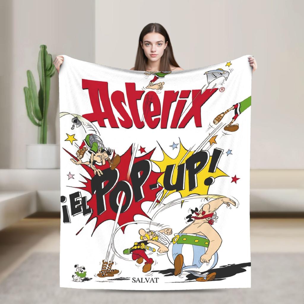 Asterix And Obelix Blanket Quality Super Soft Throw Blanket Winter Picnic Home Decor Fashion Bedspread