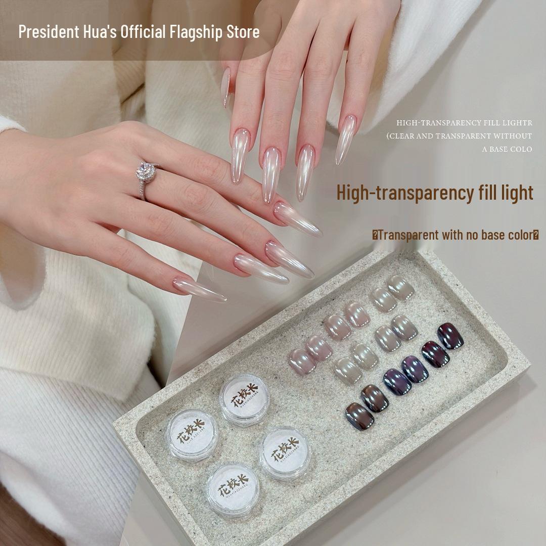 High Transparency Fill Light Crystal Powder - Clear & Versatile No-Color Base, Bestseller Aurora Gloss Powder for Ornaments