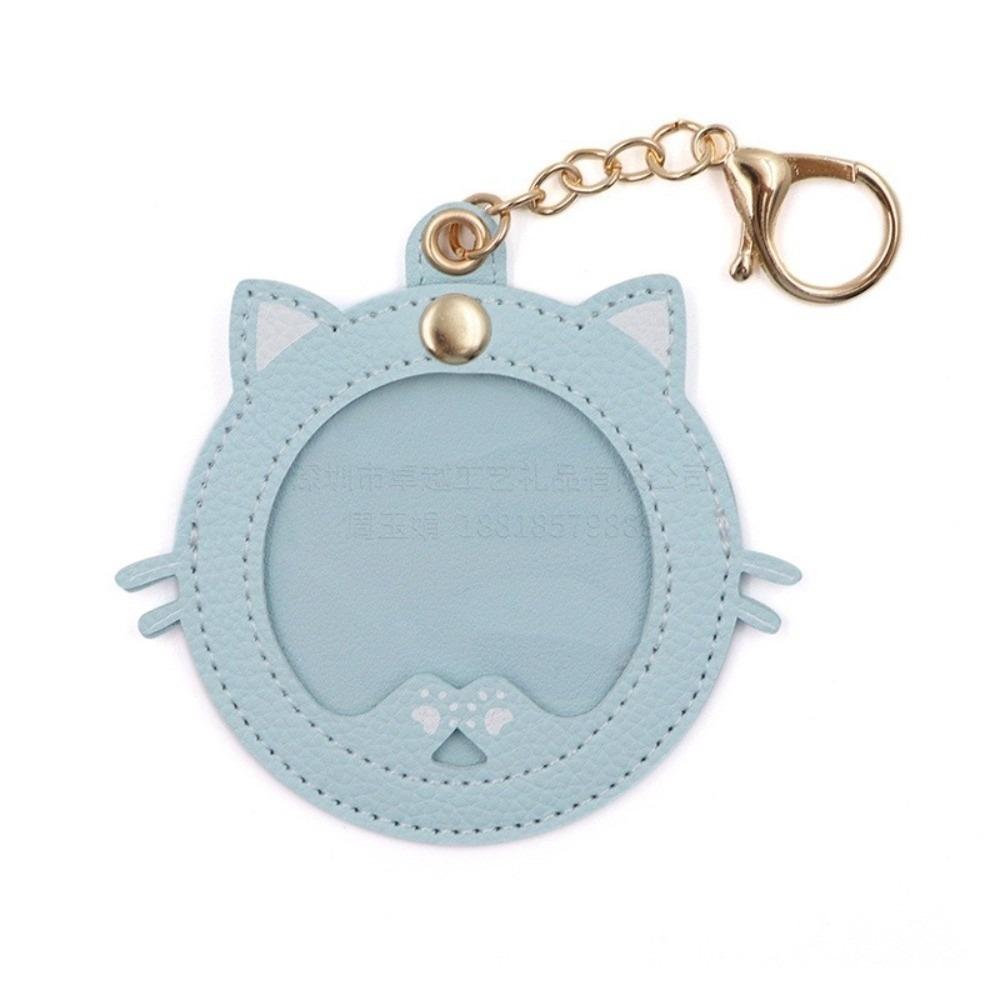 Cat Shape Badge Protector 58mm Keychain Fashion Badge Protective Shell  Birthday Gift