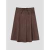 8SECONDS Suede Midi Skirt Brown