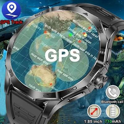 2024 Neue GPS-Tracker-Smartwatch für Männer, Bluetooth-Anruf, Sportarmband, Fitnessuhren, Voll-Touchscreen, ultimative Smartwatch für Männer
