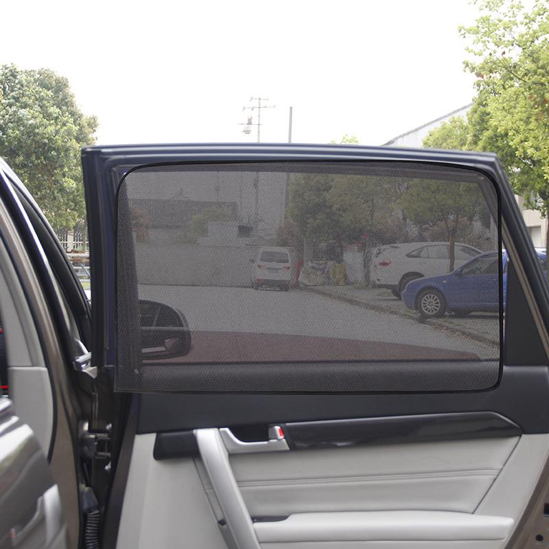 Magnetic Mesh Car Window Sunshade: Mosquito-Proof, Heat-Insulating Side Screen
