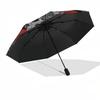1pc Skull Roses Automatic Open,Windproof, Compact Travel Umbrella, Gift for Birthday, Christmast93054