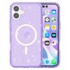 For iPhone 17 Case Compatible with MagSafe Glitter Powder PC+TPU Phone Cover