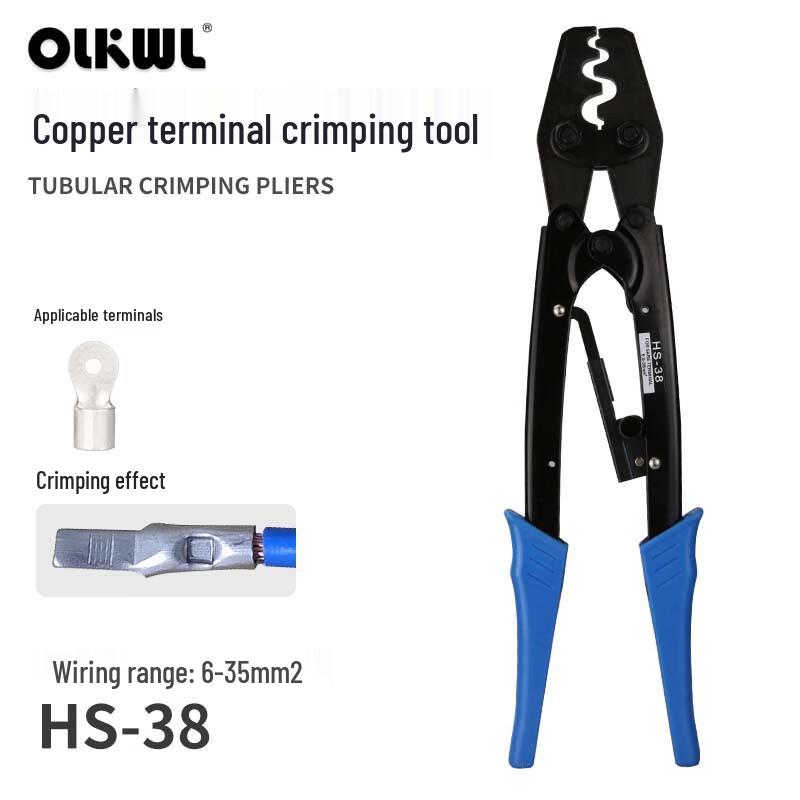 OLKWL HS-38 Manual Copper Terminal Crimping Tool