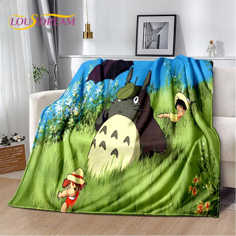 3D Japan Anime T0T0R0 Cartoon Soft Blanket,Soft Throw Blanket for Home Bedroom Bed Sofa Picnic Travel Cover Child Gift
