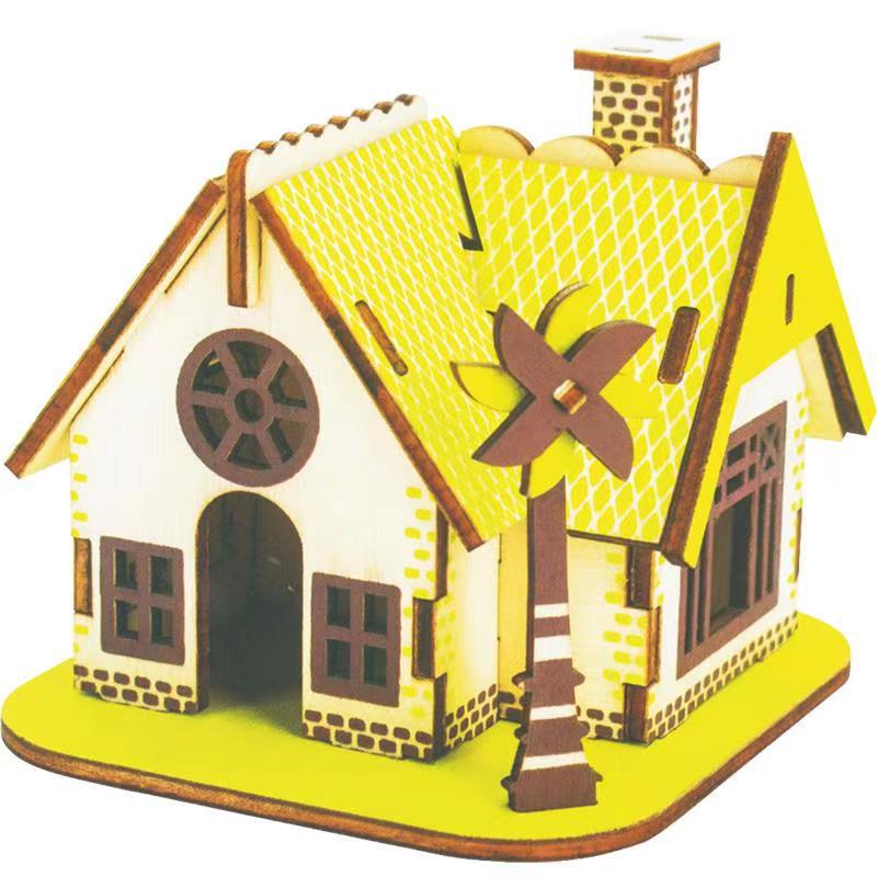 3D Wooden DIY Puzzle Toy - Laser Cut, 2 Pieces