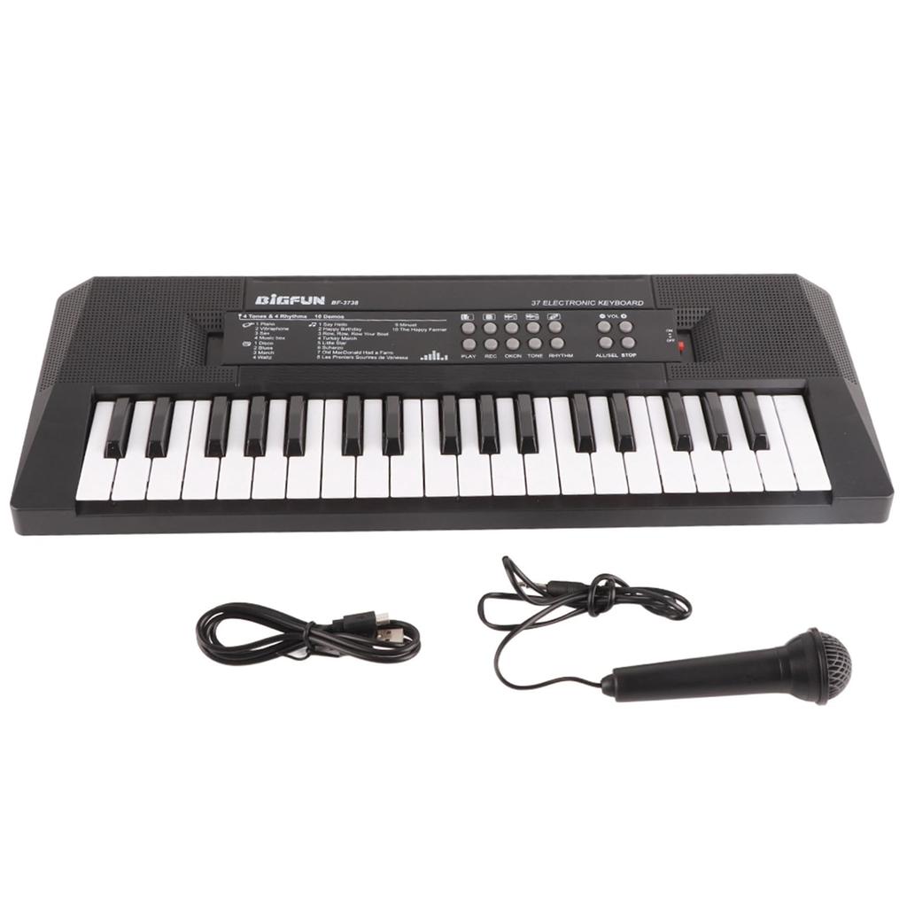 37-Key Piano with Selectable Tones, Recording Function, Electric Keyboard, Mini Keyboard, Outdoor Use