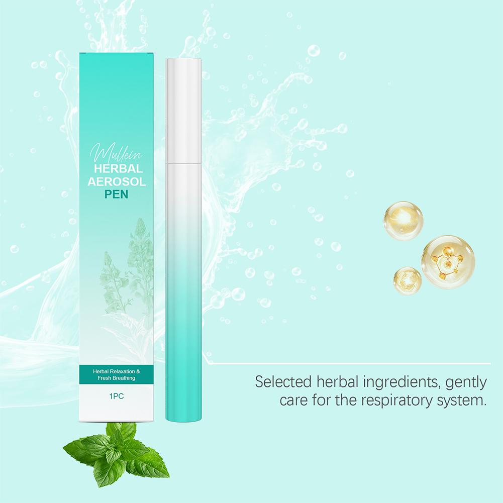 Herbal Lung Purifier Protect Liver Cleansing Stick Relieve Driving Fatigue Drowsiness Refreshing Mint Essential Energy Pen