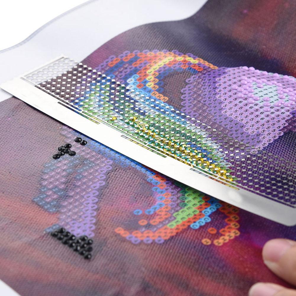 DIY Rhinestone Embroidery Painting Ruler Rhinestone Painting Ruler Dot Drill Accessory Tool